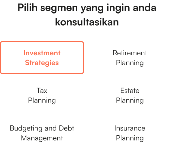 Tampilan konsultasi sesuai kebutuhan
